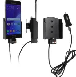 Brodit Aktiv hållare med USB-kabel och cigg-adapter, Samsung Galaxy A3 (2016)