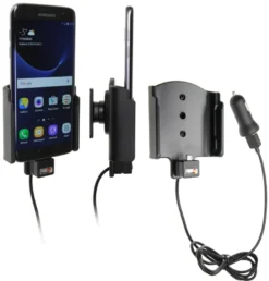 Brodit Aktiv hållare med USB-kabel och cigg-adapter, Samsung Galaxy S7 Edge