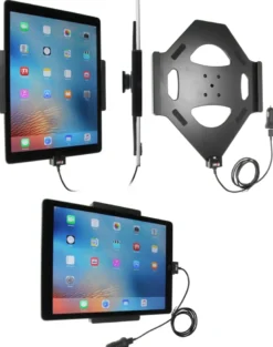 Brodit Aktiv hållare med USB-kabel och cigg-adapter, Apple iPad Pro 12.9 (A1584, A1652, A1670, A1671)