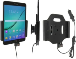 Brodit Aktiv hållare med USB-kabel och cigg-adapter, Samsung Galaxy Tab S2 8.0 SM-T713 /SM-T719