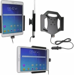 Brodit Aktiv hållare med USB-kabel och cigg-adapter, Samsung Galaxy Tab A 9.7
