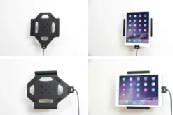 Brodit Aktiv hållare med USB-kabel och cigg-adapter, Apple iPad Air 2 (A1566, A1567)/Pro 9.7 (A1673, A1674, A1675)