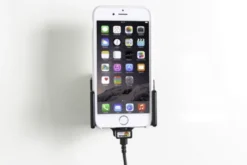 Brodit Aktiv hållare med USB-kabel och cigg-adapter, Apple iPhone 6/6S/7/8/SE 2nd Gen 2020/X/Xs