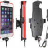 Brodit Aktiv hållare med USB-kabel och cigg-adapter, Apple iPhone 11 Pro Max/12 Pro Max/13 Pro Max/14 Plus/14 Pro Max/6 Plus/6S Plus/7 Plus/8 Plus/Xs Max