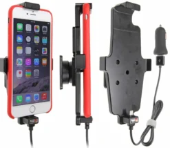 Brodit Aktiv hållare med USB-kabel och cigg-adapter, Apple iPhone 11 Pro Max/12 Pro Max/13 Pro Max/14 Plus/14 Pro Max/6 Plus/6S Plus/7 Plus/8 Plus/Xs Max