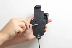 Brodit Aktiv hållare med USB-kabel och cigg-adapter, Apple iPhone 11 Pro Max/12 Pro Max/13 Pro Max/14 Plus/14 Pro Max/6 Plus/6S Plus/7 Plus/8 Plus/Xs Max