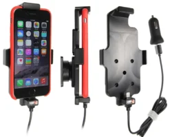 Brodit Aktiv hållare med USB-kabel och cigg-adapter, Apple iPhone 12 Mini/13 Mini/6/6S/7/8/SE 2nd Gen 2020