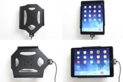 Brodit Aktiv hållare med USB-kabel och cigg-adapter, Apple iPad 5th Gen (A1822, A1823)/9.7 6th Gen (A1893, A1954)/9.7 New/Air (A1474, A1475, A1476)