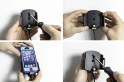 Brodit Aktiv hållare med USB-kabel och cigg-adapter, Apple iPhone 5/5C/5S/SE