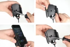 Brodit Aktiv hållare med USB-kabel och cigg-adapter, Apple iPhone 5/5C/5S/SE