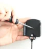 Brodit Aktiv hållare med USB-kabel och cigg-adapter, Apple iPhone 12 Mini/13 Mini/5/5C/5S/SE
