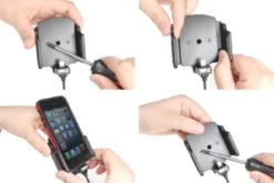 Brodit Aktiv hållare med USB-kabel och cigg-adapter, Apple iPhone 12 Mini/13 Mini/5/5C/5S/SE