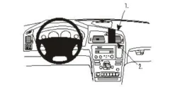 Brodit Förstärkt ProClip, Volvo V70 N/XC70 00-08