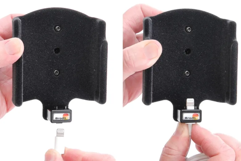 Brodit Hållare för Kabelanslutning, Apple iPhone 11 Pro