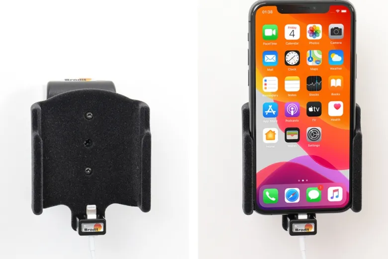 Brodit Hållare för Kabelanslutning, Apple iPhone 11 Pro