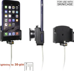 Brodit Hållare för Kabelanslutning, Apple iPhone 11/6 Plus/6S Plus/7 Plus/8 Plus/X/XR/Xs/Xs Max