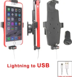Brodit Hållare för Kabelanslutning, Apple iPhone 6 Plus/6S Plus/7 Plus/8 Plus/Xs Max