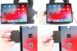 Brodit Hållare med fjäder-lås, Apple iPad Air 13 2024 (A2898, A2899, A2900)/Air 13 2025 M3 (A3268, A3268, A2371)/Pro 12,9 2018 (A1876, A1895, A1983, A2014)/Pro 12.9 2020 (A2069, A2232, A2229)/Pro 12.9 5th Gen 2021 (A2378, A2379, A2461)/Pro 12.9 6th Gen 2