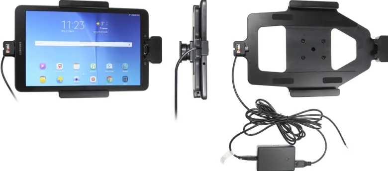 Brodit Hållare med fjäder-lås, Samsung Galaxy Tab E 9.6