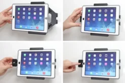 Brodit Hållare med nyckel-lås, Apple iPad 5th Gen (A1822, A1823)/9.7 6th Gen (A1893, A1954)/9.7 New/Air (A1474, A1475, A1476)