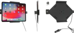 Brodit Hållare med nyckel-lås, Apple iPad Air 13 2024 (A2898, A2899, A2900)/Air 13 2025 M3 (A3268, A3268, A2371)/Pro 12,9 2018 (A1876, A1895, A1983, A2014)/Pro 12.9 2020 (A2069, A2232, A2229)/Pro 12.9 5th Gen 2021 (A2378, A2379, A2461)/Pro 12.9 6th Gen 2