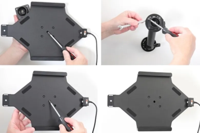 Brodit Hållare med nyckel-lås, Apple iPad 10.2 7th Gen (A2197, A2198, A2200)/8th Gen (A2428, A2429, A2430, A2270)/9th Gen (A2602, A2603, A2604, A2605)