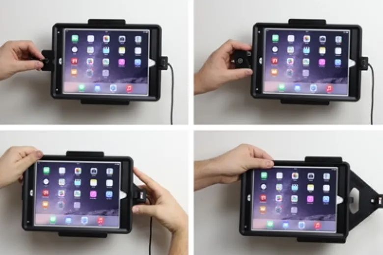 Brodit Hållare med nyckel-lås, Apple iPad Air 2 (A1566, A1567)