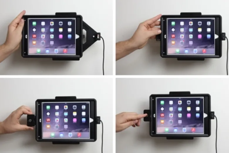 Brodit Hållare med nyckel-lås, Apple iPad Air 2 (A1566, A1567)