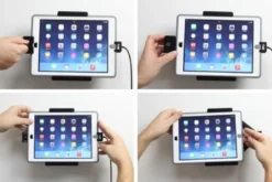 Brodit Hållare med nyckel-lås, Apple iPad 5th Gen (A1822, A1823)/9.7 6th Gen (A1893, A1954)/9.7 New/Air (A1474, A1475, A1476)