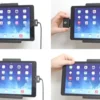 Brodit Hållare med nyckel-lås, Apple iPad 5th Gen (A1822, A1823)/9.7 6th Gen (A1893, A1954)/9.7 New/Air (A1474, A1475, A1476)