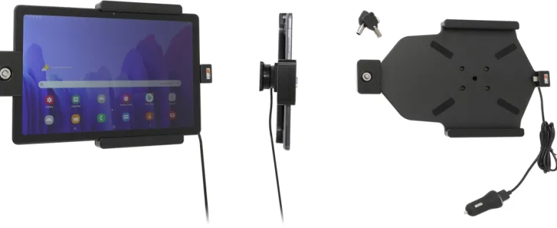 Brodit Hållare med nyckel-lås, Samsung Galaxy Tab A7 10.4 (2020) SM-T500/SM-T505