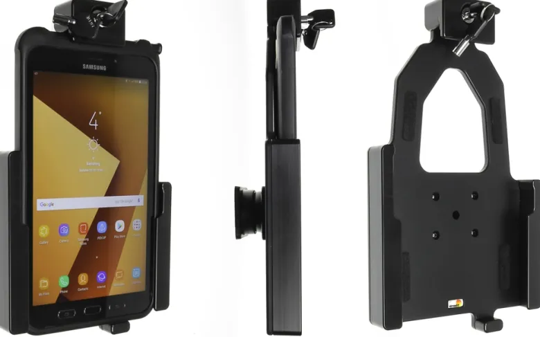 Brodit Hållare med nyckel-lås, Samsung Galaxy Tab Active 2 SM-T390/SM-T395/3 SM-T570/SM-T575/5 SM-X300/SM-X306B