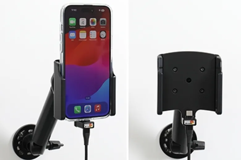 Brodit Mobilskal med Aktiv hållare för fast installation, Apple iPhone 15 Plus