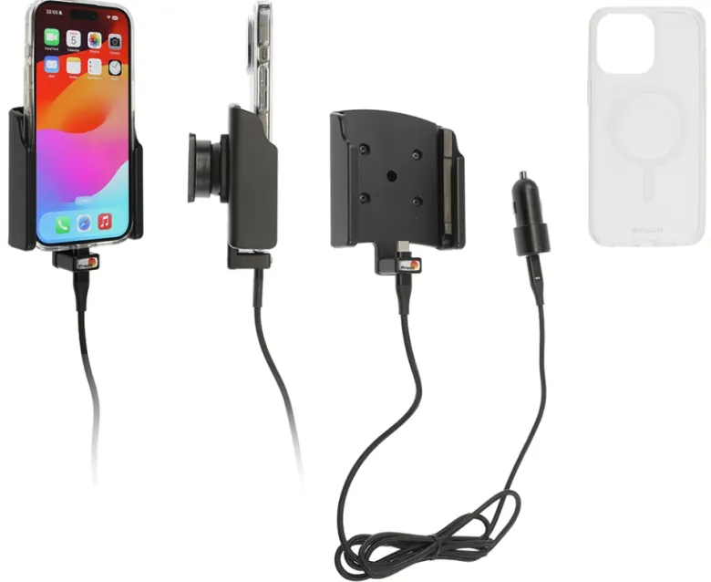 Brodit Mobilskal med Aktiv hållare och billaddare, Apple iPhone 15 Pro