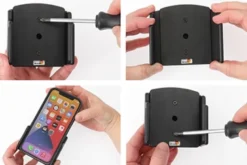 Brodit Passiv hållare med kulled, Apple iPhone 12/12 Pro/12 Pro Max/13/13 Pro/13 Pro Max/14/14 Pro/14 Pro Max/15/15 Plus/15 Pro/15 Pro Max/16/16 Plus/16 Pro/16 Pro Max/16e