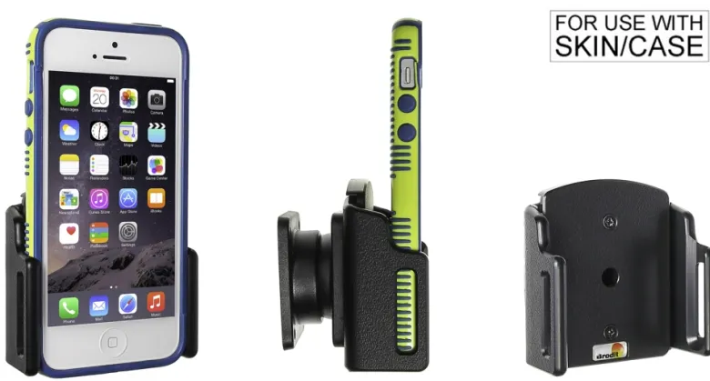 Brodit Passiv hållare med kulled, Apple iPhone 12 Mini/13 Mini/5/5C/5S/SE