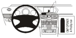 Brodit ProClip, Mercedes Benz E-Class, Sedan/Stationwagon 14-16