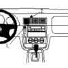 Brodit ProClip, Mercedes Benz M-Class/ML 98-04