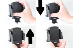 Brodit Qi trådlös aktiv hållare för fast installation, Apple/Google/Huawei/Oppo/Samsung