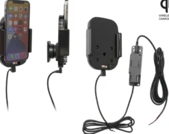 Brodit Qi trådlös aktiv hållare för fast installation, Apple iPhone 12/12 Pro
