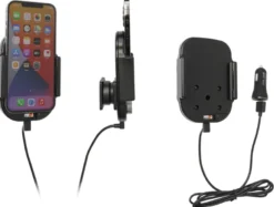 Brodit Qi trådlös aktiv mobilhållare med billaddare, Apple iPhone 12 Pro Max