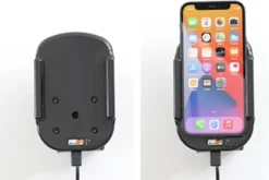 Brodit Qi trådlös aktiv mobilhållare med billaddare, Apple iPhone 12 Mini
