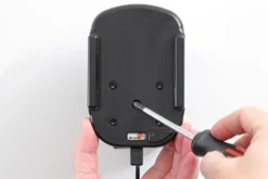 Brodit Qi trådlös aktiv mobilhållare med billaddare, Apple iPhone 12 Mini
