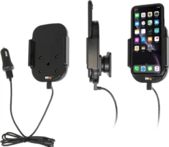 Brodit Qi trådlös aktiv mobilhållare med billaddare, Apple iPhone 11