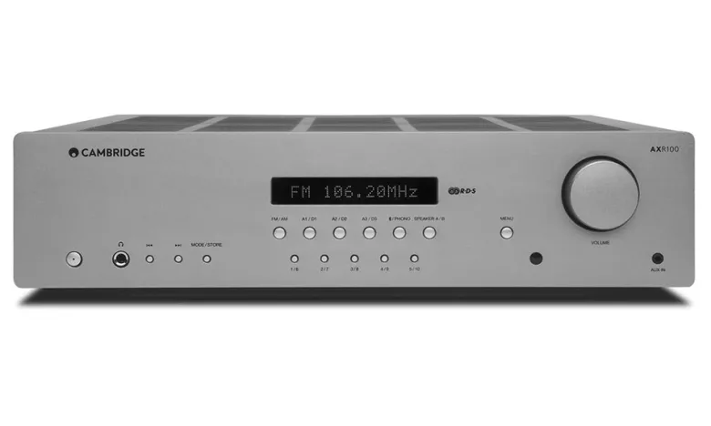 Cambridge Audio AXR100 stereoreceiver med FM-radio & DAC