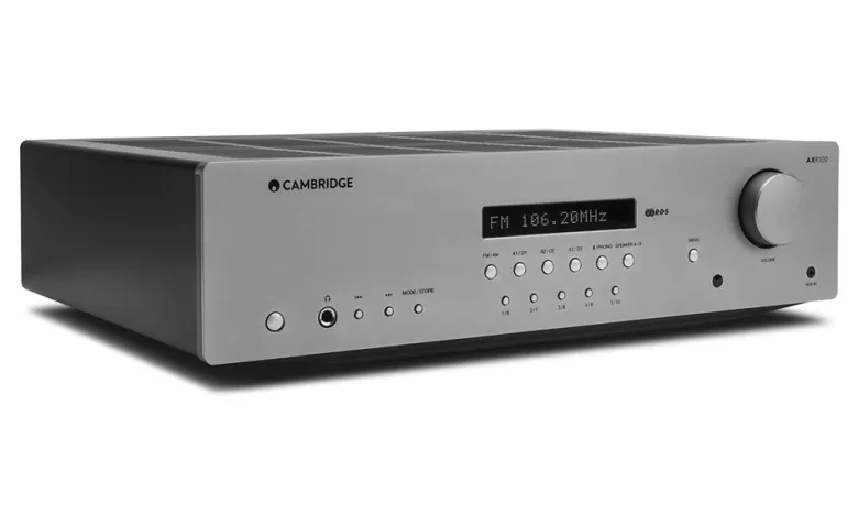 Cambridge Audio AXR100 stereoreceiver med FM-radio & DAC