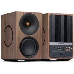 Cambridge Audio L/R M aktiva stereohögtalare med nätverk, valnöt par