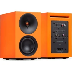 Cambridge Audio L/R S kompakta aktiva stereohögtalare, orange par
