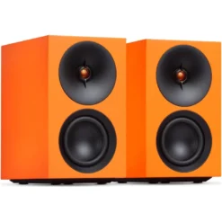Cambridge Audio L/R S kompakta aktiva stereohögtalare, orange par