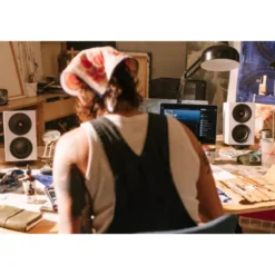 Cambridge Audio L/R S kompakta aktiva stereohögtalare, vitt par
